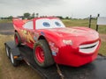 Lightning McQueen Stock Car on trailer Royalty Free Stock Photo