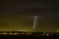 Lightning with landscape.