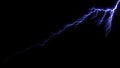 lightning nature flash rain sky. Closeup view of Lightning strike over. Royalty Free Stock Photo