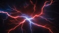 lightning in the night A cosmic dance of forces, where the lightning is the leader, and the positive and negative ions