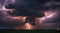 lightning in the night sky A cosmic battle of forces, where the sky and the earth are enemies. The sky unleashes its fury