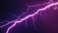 lightning in the night sky A lightning bolt with a fractal shape and a blue and purple color scheme Royalty Free Stock Photo