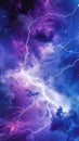 Lightning in the night sky Royalty Free Stock Photo