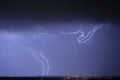 Lightning on the orizon Royalty Free Stock Photo