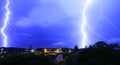 Lightning over Ballito, South Africa.