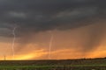 Lightning over Plains