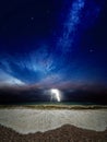 Lightning over sea Royalty Free Stock Photo