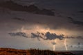 Lightning over sea Royalty Free Stock Photo