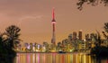 Lightning over Toronto Downtown Skyline Royalty Free Stock Photo