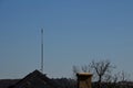 Lightning rod for lightning rod always mounted on the highest point of the building. the highly conductive material will dissipate