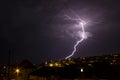 Lightning in Saltdean, Brighton, interesting large bolt of lightning.