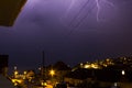 Lightning in Saltdean, Brighton, interesting multiple bolts of lightning.