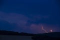 Lightning in Serra Del Montsec, Lleida, Spain Royalty Free Stock Photo
