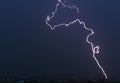 Lightning in the sky Royalty Free Stock Photo