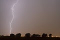 Lightning in a slow thunderstorm.