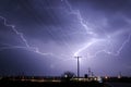 Lightning Stirke Cloud Royalty Free Stock Photo