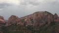 Lightning storm above Timbertop mountain in Kolob Canyon Utah