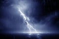 Lightning storm 3d Royalty Free Stock Photo