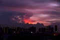 Lightning Storm and Dark City