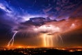 lightning storm illustrating earths magnetic forces