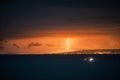 Lightning storm over Black sea near Varna, Bulgaria Royalty Free Stock Photo