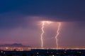 Lightning storm over El Paso, Texas