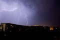 Lightning in stormy sky Royalty Free Stock Photo