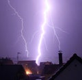 Lightning strike Royalty Free Stock Photo
