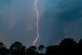 Lightning strike in central Florida