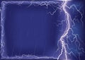 Lightning strike on dark blue sky background .Mesh Royalty Free Stock Photo