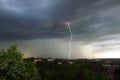 Lightning strike in Sweden Royalty Free Stock Photo