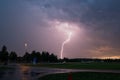 Lightning strike in Sweden Royalty Free Stock Photo