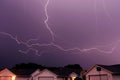 Lightning strike thunderstorm