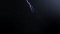 Lightning strikes on a black background.