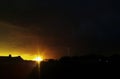 Lightning sunset, sun set, gaborone, botswana