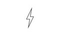 Lightning symbol electicity icon flash sign Royalty Free Stock Photo