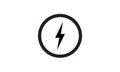 Lightning symbol electicity icon flash sign Royalty Free Stock Photo