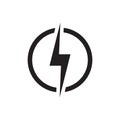 Lightning symbol electicity icon flash sign Royalty Free Stock Photo