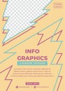 Lightning themed infographic template design Royalty Free Stock Photo