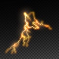 Lightning and thunderbolt. Royalty Free Stock Photo