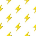 Lightning or thunderbolt pattern on the white background.