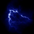 Lightning Thunderbolt template for design. Electric discharge in the sky