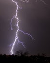 Lightning a thunderstorm,