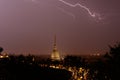 Lightning on Turin Royalty Free Stock Photo