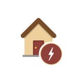 Lightning under house. Protection concept