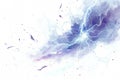 Lightning web spreading across the frame, electrifying trap spell by a wizard, on white.