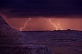 Lightnings Storm Royalty Free Stock Photo