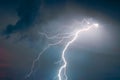lightnings and thunder bold strike Royalty Free Stock Photo