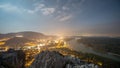 Night timelapse of an Austrian town