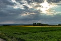 Lightrays falling on the crops